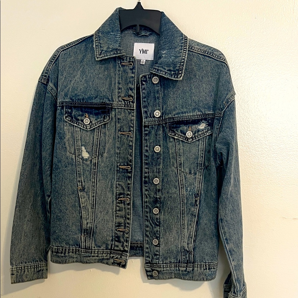 YMI Boys' Washed Blue Denim Jacket